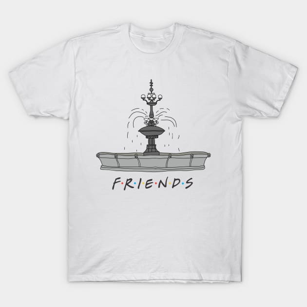 Friends Fountain T-Shirt by ShayliKipnis